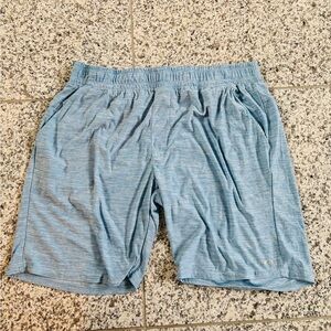 XCELSIUS Men's Light Blue Athletic Shorts, Size Large